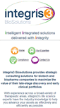 Mobile Screenshot of integris3biosolutions.com